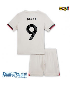 Chelsea Liam Delap #9 Echipament de Fotbal Replică 2025-26 Copii Deplasare (+ Șorturi)